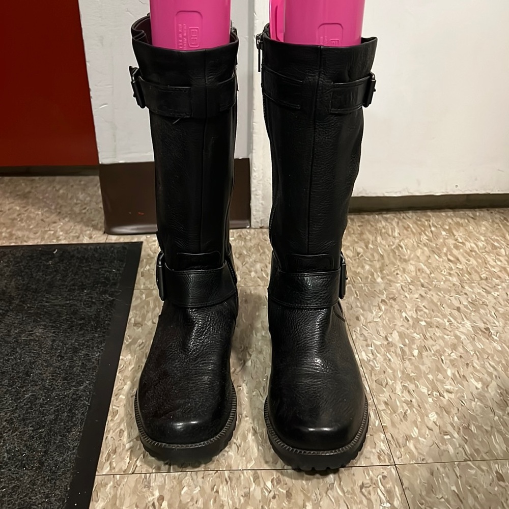 Gentle Souls “Buckled Up” mid calf boots